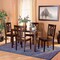 Baxton Studio Luisa Modern and Contemporary Transitional Dark Brown Finished Wood 5-Piece Dining Set 177-11381-8026-Zoro - alternate 2